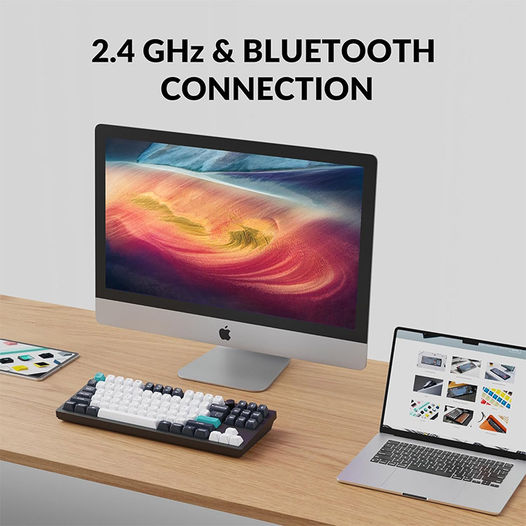خرید کیبورد Keychron Q3 Max - بی‌سیم - سوییچ مکانیکی Gateron Jupiter قهوه‌ای - سیاه کربنی